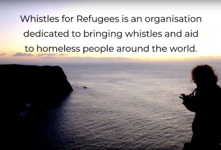 Whistles for Refugees is an organisation dedicated to bringing whistles and aid to homeless people around the world